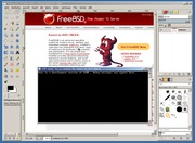 The German version of GIMP 2.7.4 under Win7 (Click to enlarge.) The German version of GIMP 2.7.4 under Win7