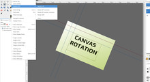 Canvas rotation feature