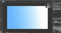 The new gradient tool in action