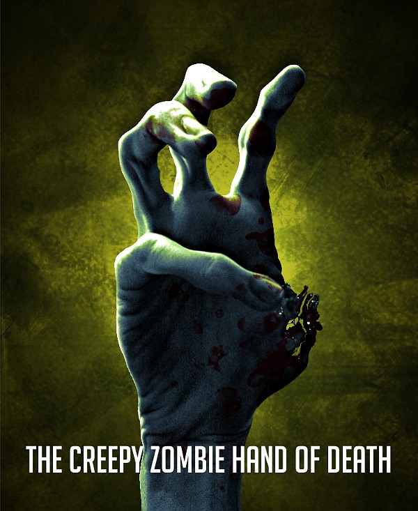 The creepy zombie hand of death