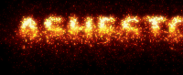 Ashes to ashes, dust to dust. Dissolve text into particles