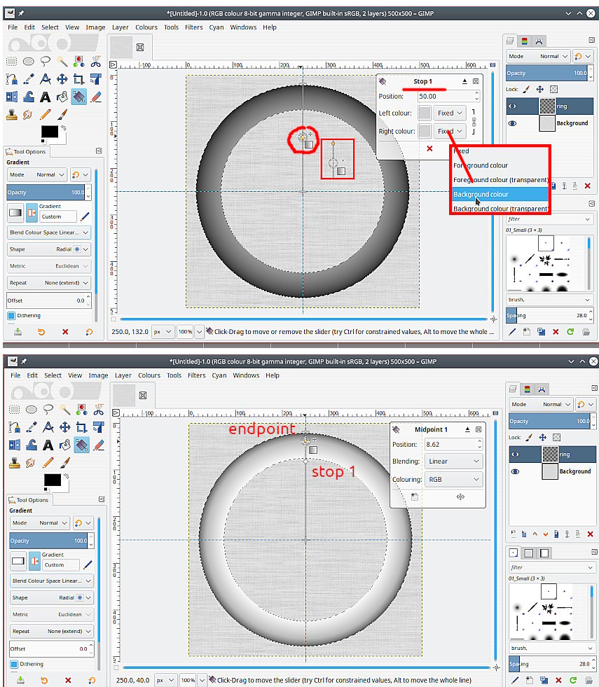 How to Create a Gradient in Gimp 