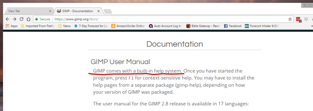 Download gimp user manual 2.8