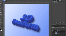 The new 3D transform tool